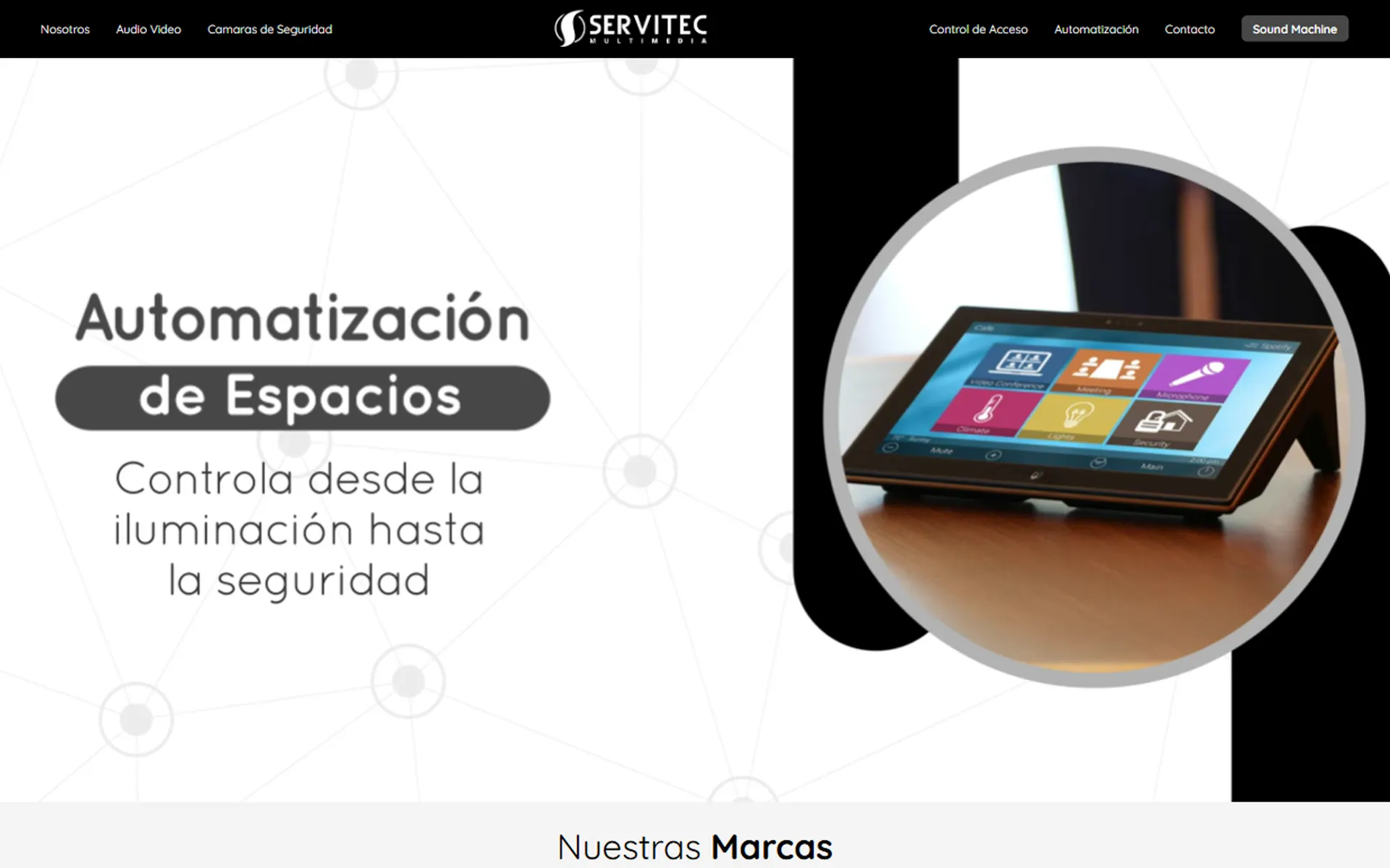Sitio web desarrollado para Servitec